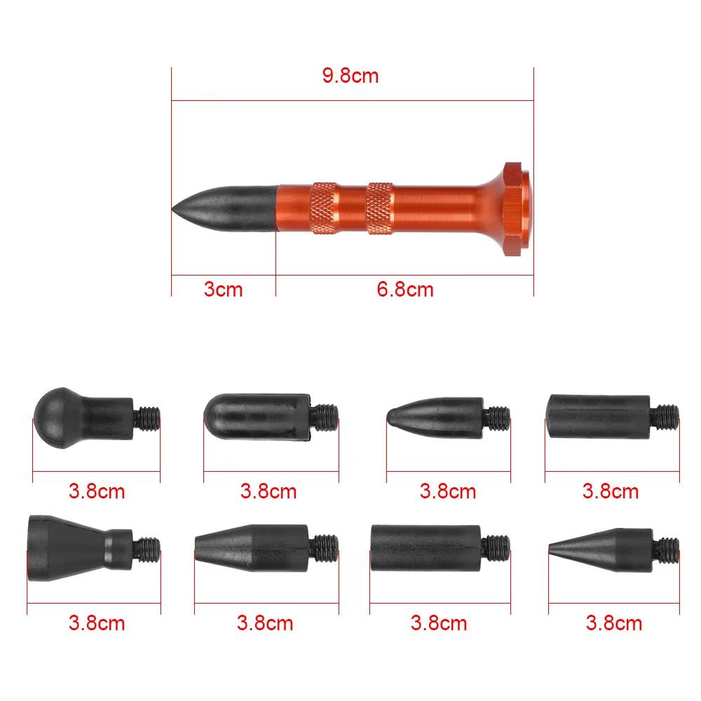 Professional Automotive Paintless Dent Removal Tools Car Dent Puller Rod Hook Hammer Door Dent Ding Hail Fix Removal Tools