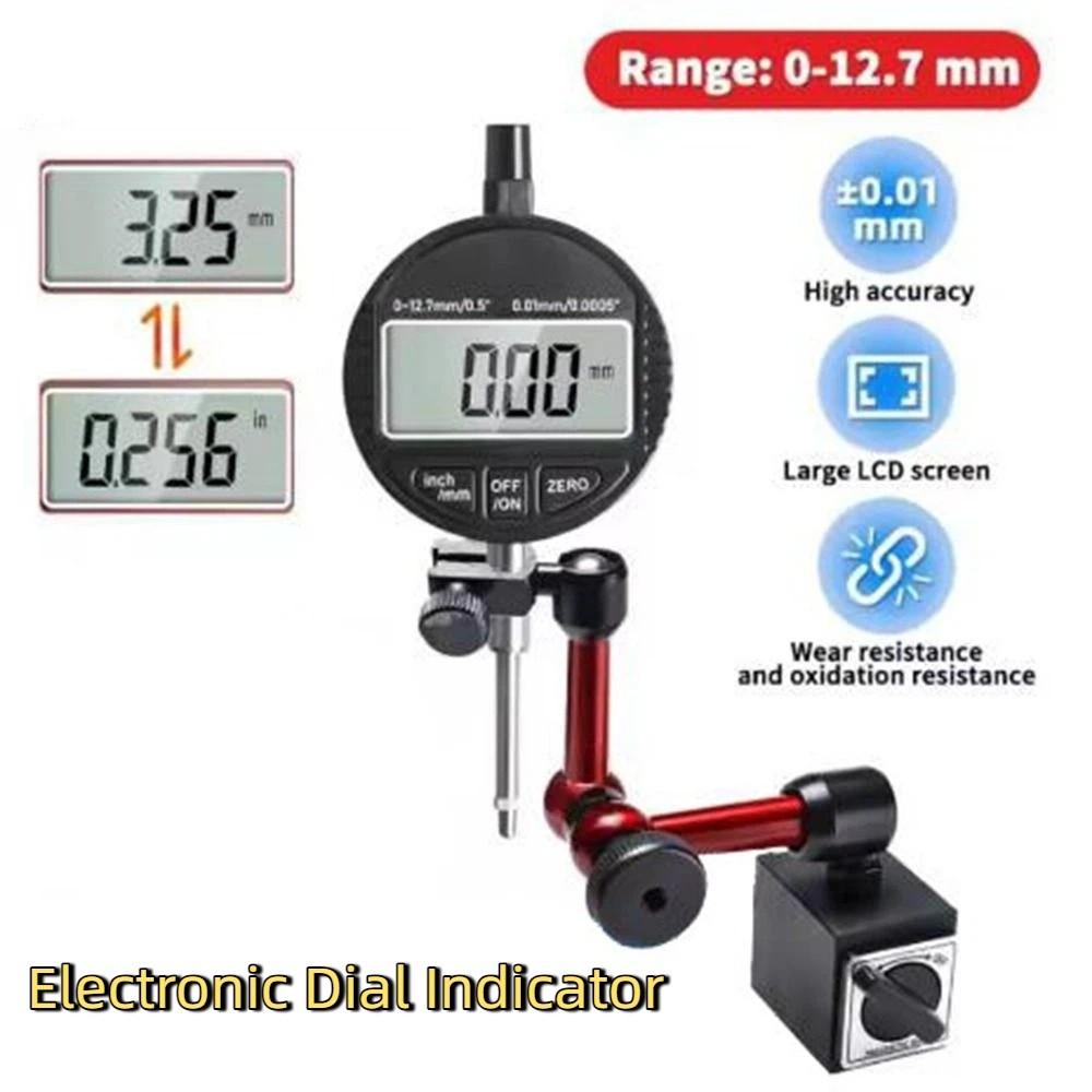 Digital Display Dial Test Indicator 0.01mm Accuracy Electronic Dial Indicator Mechanical Workshop