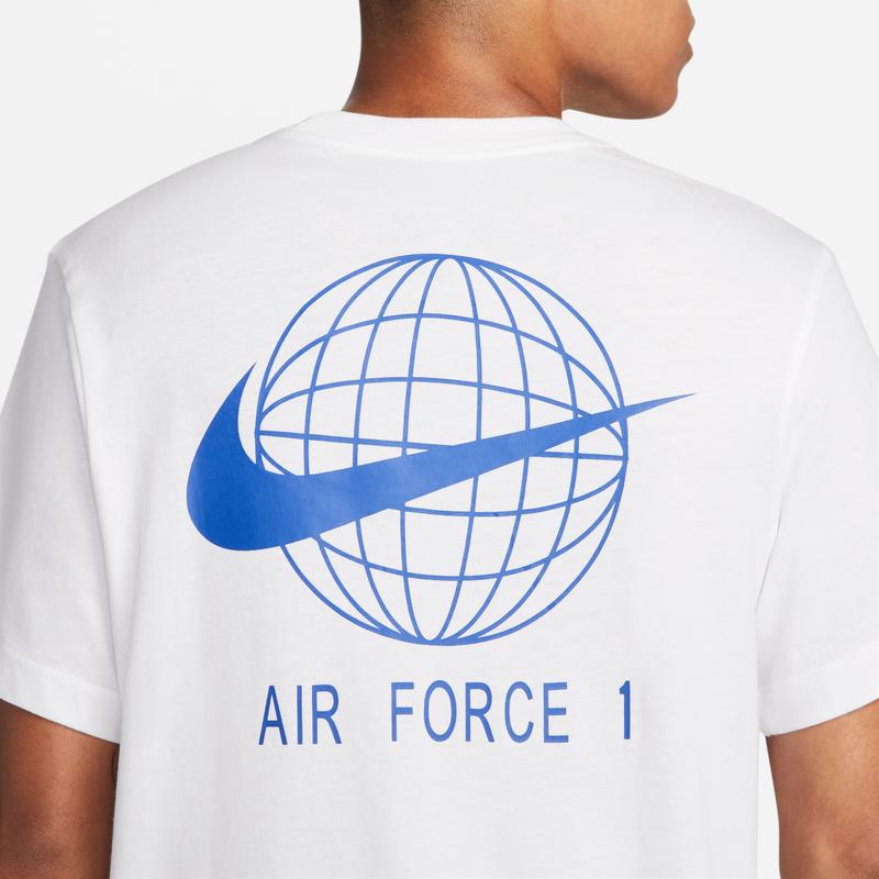 Nike Round Neck Printed Casual Short Sleeve T-Shirt Men Tops White DX1082-100