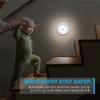 Sensore di movimento rotondo senza fili Luce notturna a LED Lampada da notte per armadietto alimentata a batteria Luci da comodino per l'illuminazione dell'armadio della casa della camera da letto