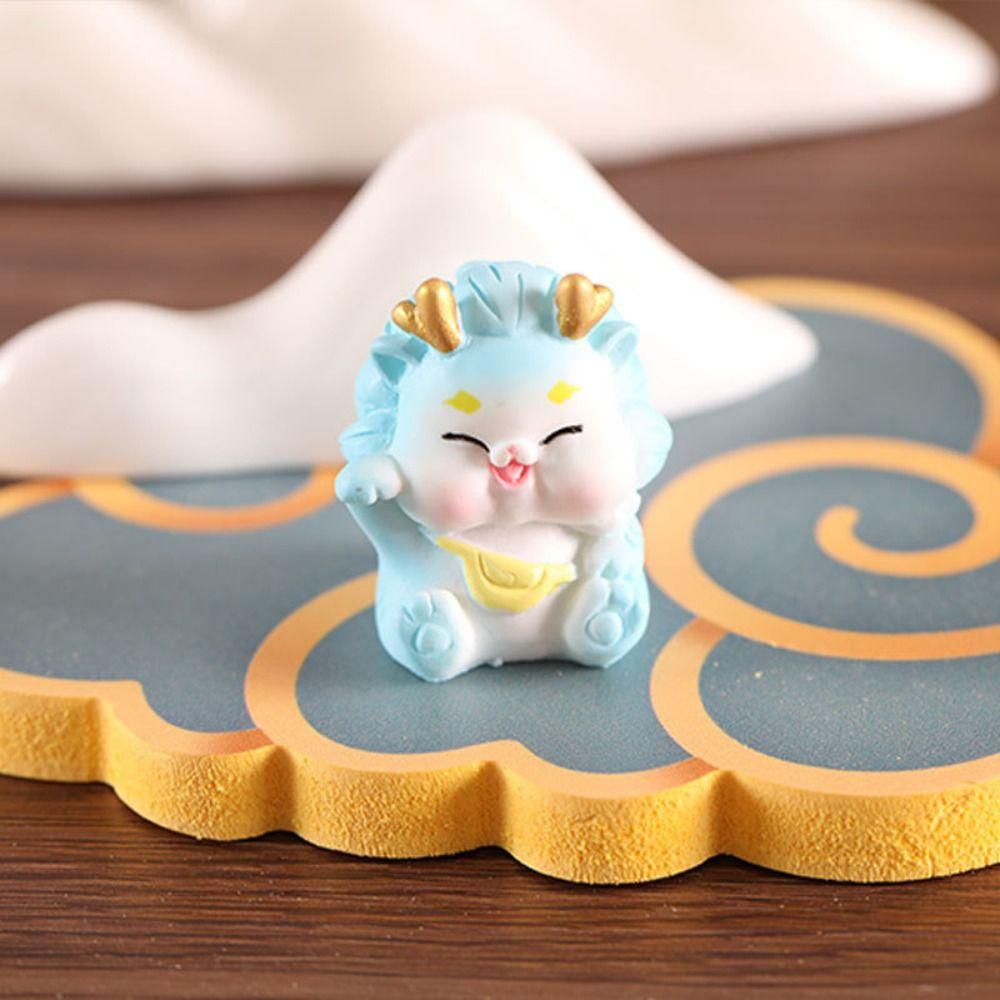 Chinese Style Dragon Cartoon Figurine Dragon Micro Landscape Decoration Home Decoration
