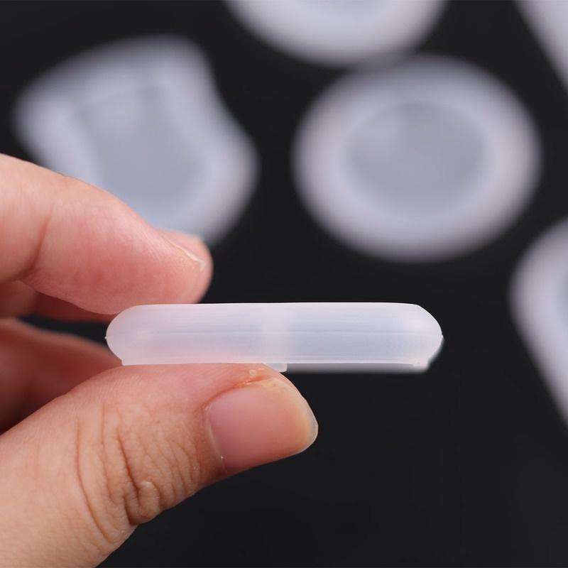 New 1Pcs DIY Keychain Pendant Silicone Mold Set Crystal Epoxy Resin Mold Round Rectangle Pendants Jewelry Making Casting Mould