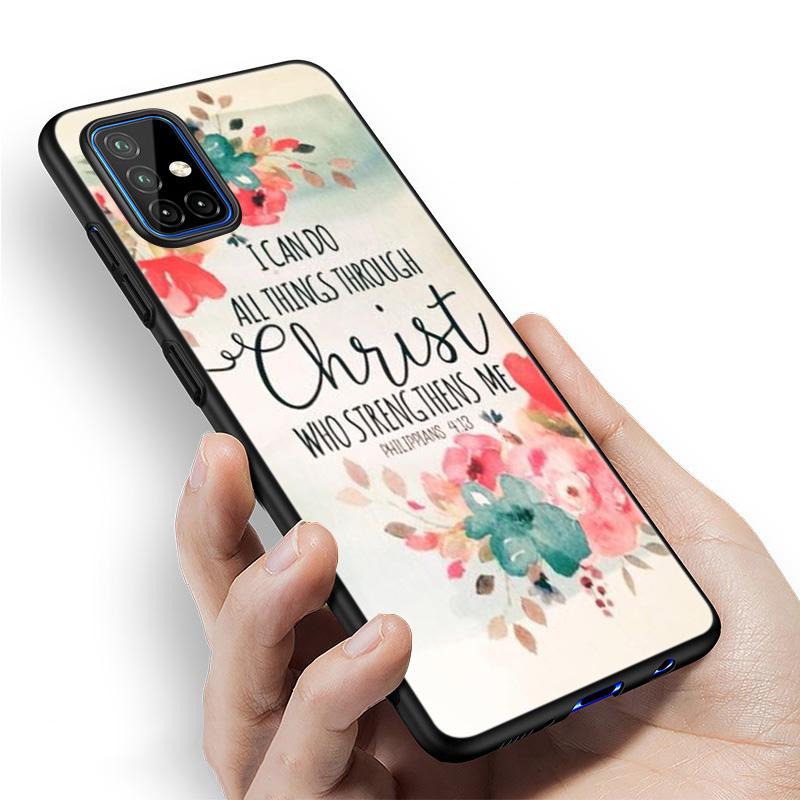 Bible Jesus Christ Christian Case For Samsung Galaxy A12 A02S A22 A32 A52 A72 A71 A51 A41 A31 A21 A11 A50 A70 A10S A20S  Cover