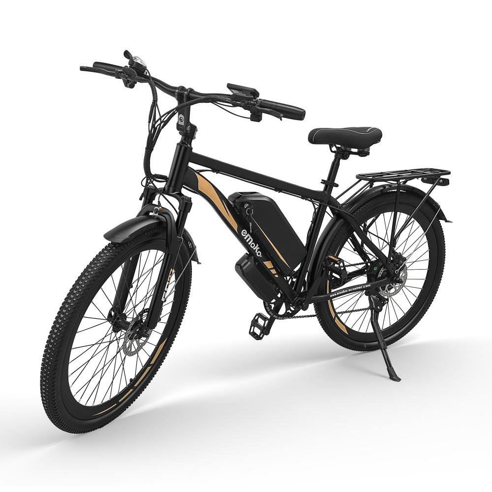Emoko EC27-D City Cargo E-Bike with 500W 48V45Ah City Commuter E-Bike, Rear Cargo Rack, 27" Pedelec for Market Shopping & Delivery