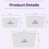 MARCH HOME Reusable Silicone Zipper Food Storage Bag Set Purple 1L + 1.5L + 2L