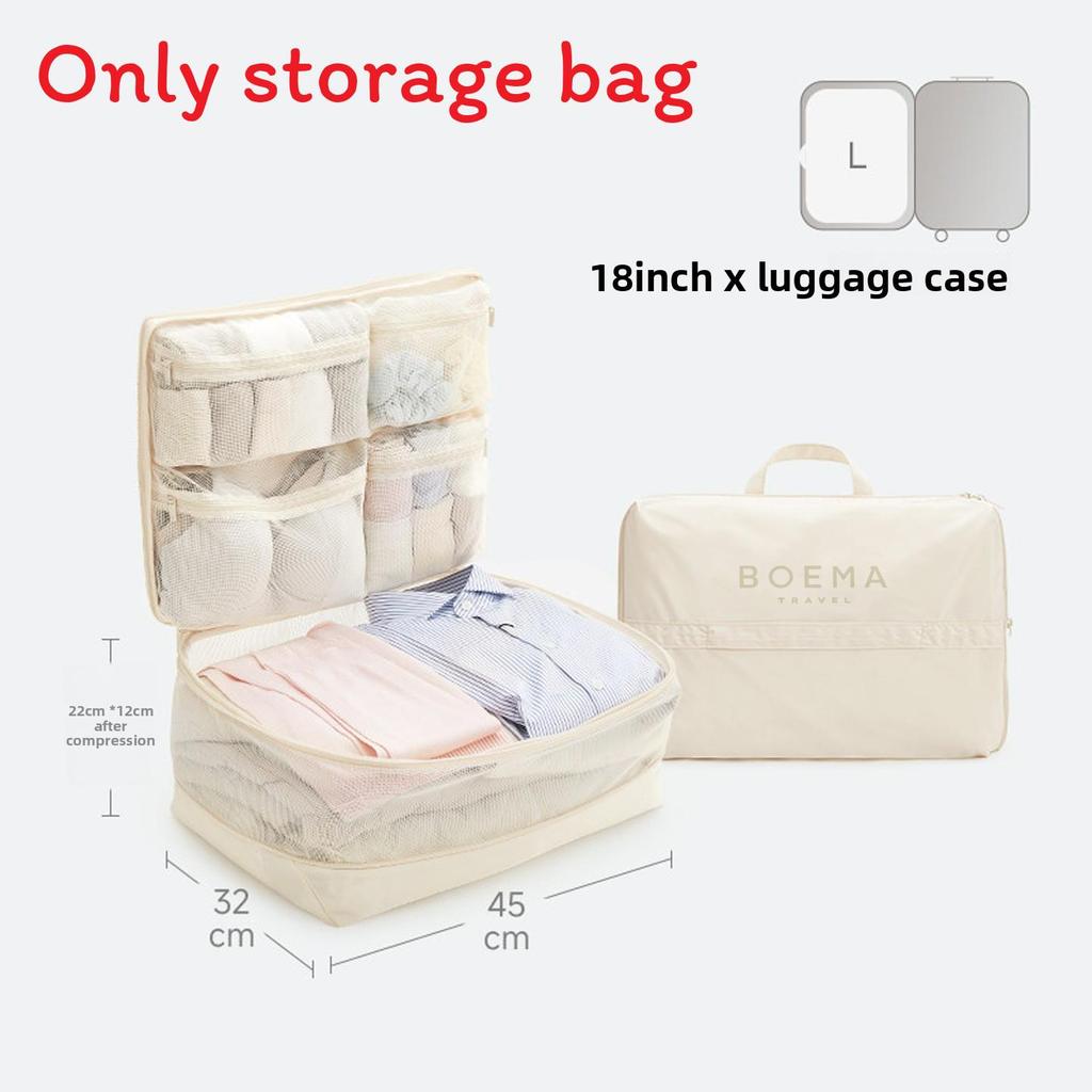 Multifunctional Travel Storage Bag With Compartments For Luggage Use