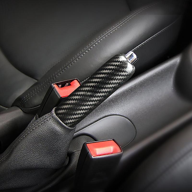 Kohlefaser Auto Handbremsgriff Abdeckung für BMW MINI Cooper R55 Clubman R56 R57 R58 R59 R50 R53