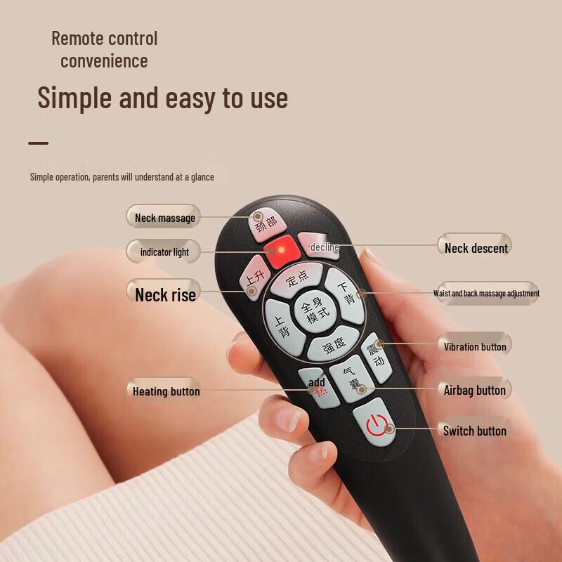 AUX 3D Mechanical Core Full Body Massage Cushion