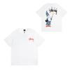 Camiseta de Algodón Streetwear para Hombre y Mujer Corte Holgado Manga Corta Camiseta Gráfica Casual Unisex Cuello Redondo