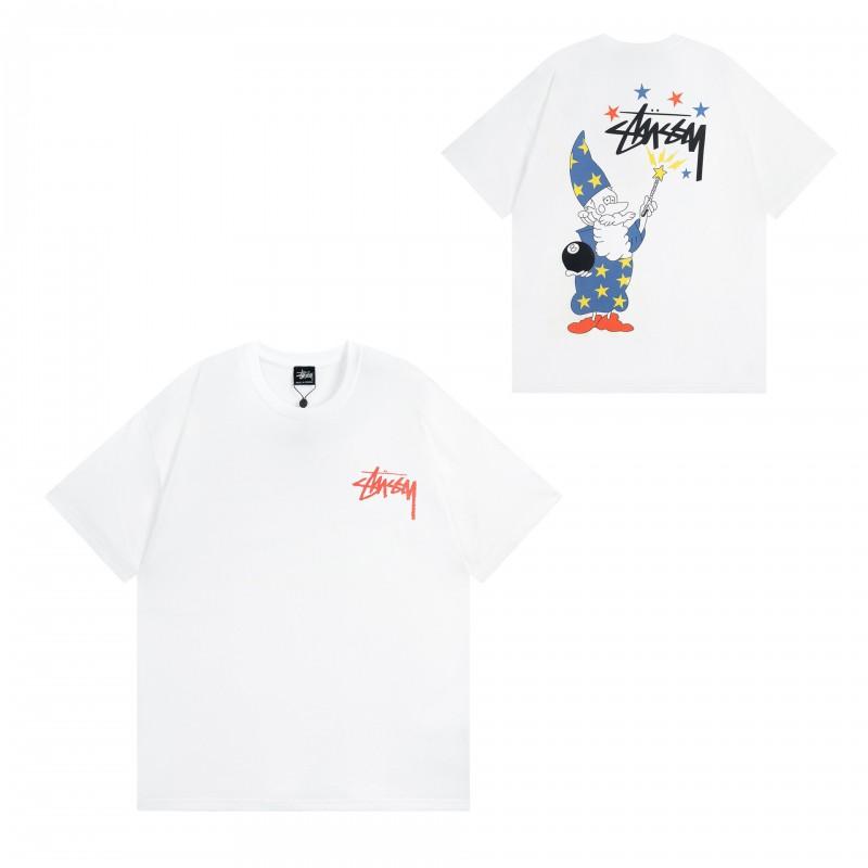 Camiseta de Algodón Streetwear para Hombre y Mujer Corte Holgado Manga Corta Camiseta Gráfica Casual Unisex Cuello Redondo