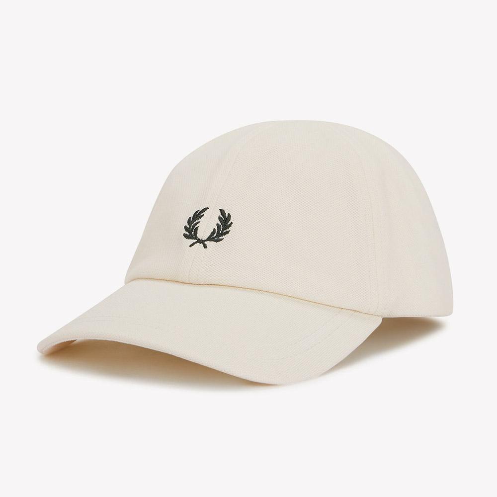 FRED PERRY Pique Classic Cap - Ecru/Grassroots Cfpu2612295-13B