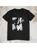 New Omar Rudbergh Printed Tshirt Black Shortsleeved Crew Neck Casual Shirt Couples Pure Cotton Loosefitting Streetwear Shirt