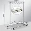 Stainless Steel Mobile Mop and Broom Holder Stand for Cleaning Tools