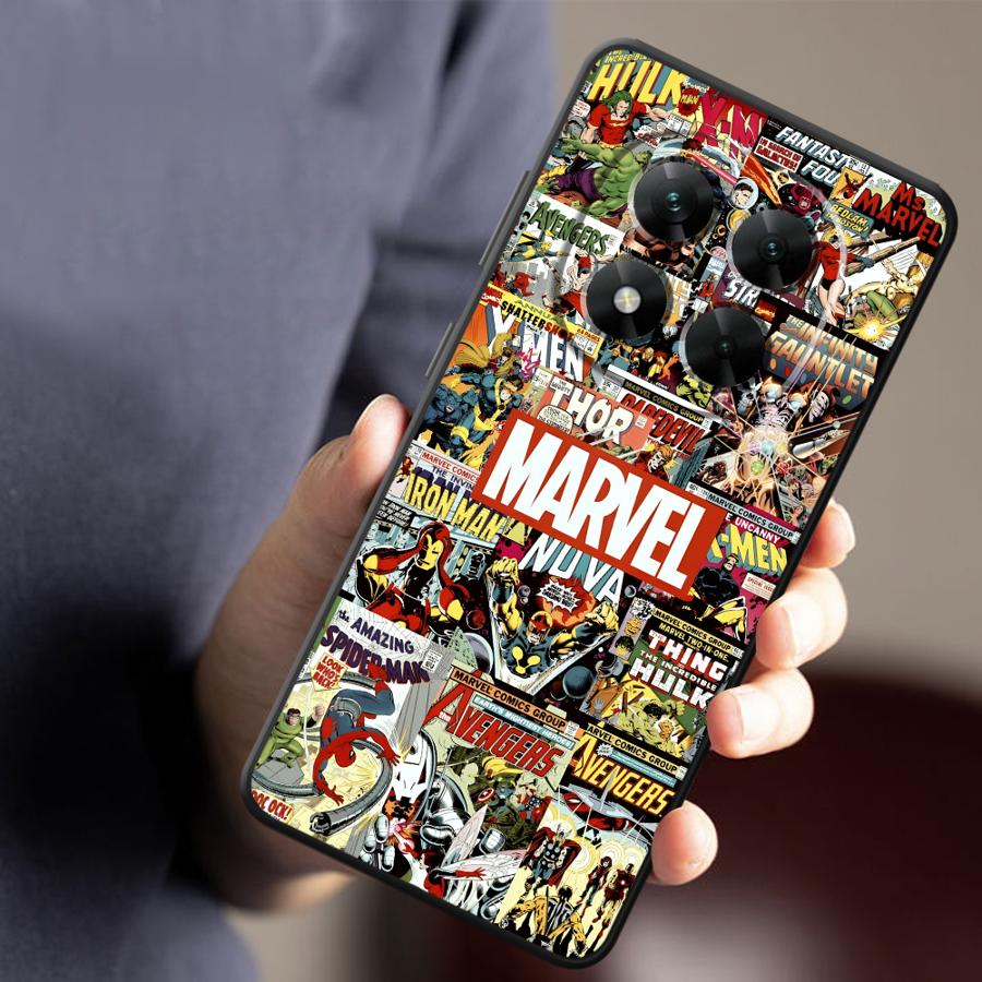 Marvel Iron Man Logo Funda Phone Cover Case for Xiaomi Redmi Note 9 7 8 11 10 10S 9S 14 12 Pro 13 Pro Plus 11s 12s