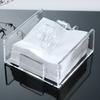 Acrylic Desktop Vertical Paper Towel Holder Restaurant Square Paper Towel Holder Household Transparent Tissue Holder