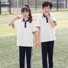 Summer School Student Short Sleeve Uniform Set for Primary and High School Sports and Graduation Events