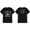 T-shirt Helloween Heavy Metal Famiglia della Band T-shirt Musicale T-shirt Retrò a Maniche Corte da Donna Nera Casual Girocollo in Cotone per Uso Quotidiano Top Cool
