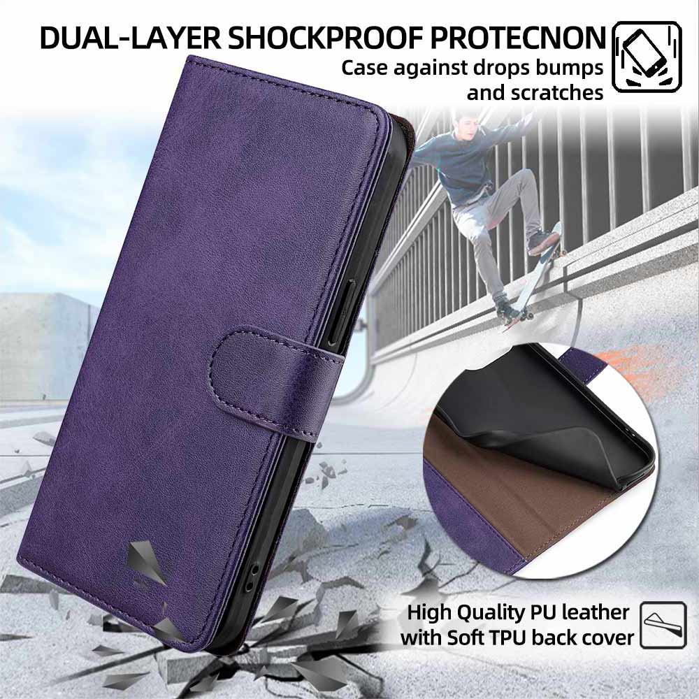 RFID Blocking Magnetic Flip Wallet Case For Samsung Galaxy M55 M34 M15 M62 F15 Leather Flip Cover galaxy M55 Phone Bag Fundas