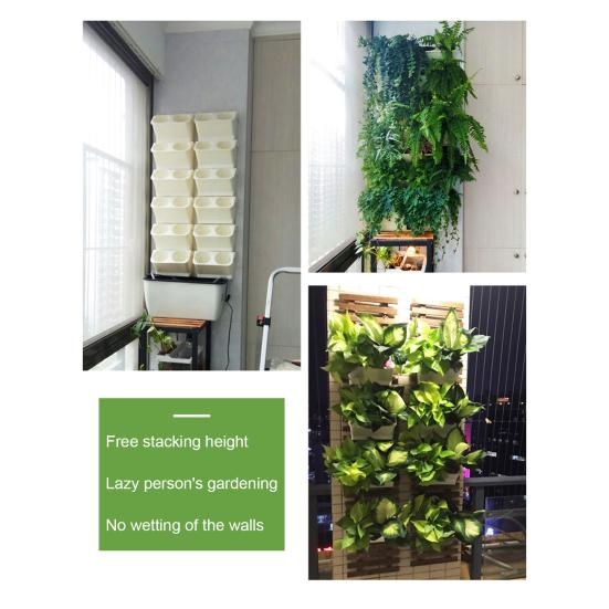 Vertikaler Garten Pflanzgefäß Hängendes Pflanzgefäß Kasten Gemüse Anzuchtkasten für Zimmerpflanzen Büro Wohnkultur