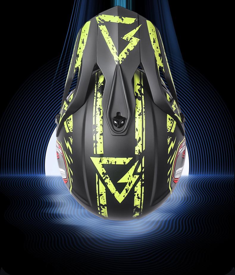 DOT Approved Full-Face Off-Road Motorcycle Helmet - Speed Reduction Safety