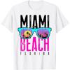 Miami Beach Shirt Florida Sunset Retro Souvenir Surf Miami T-Shirt