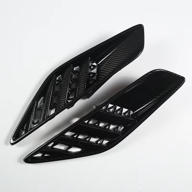 

ABS Carbon Fiber For Chevrolet Corvette C7 2014-2019 Car Rear Fender Air Guide Frame Decorative Sticker Car Accessories
