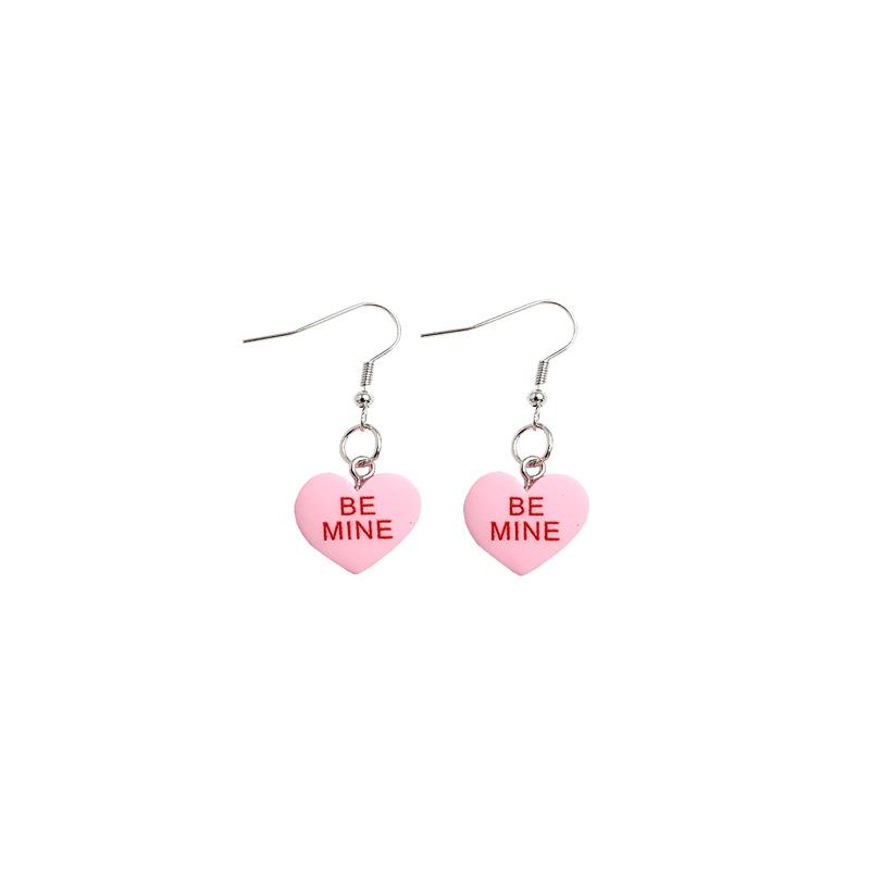Acrylic Resin Earrings Personalized Love Letter Bemine Hugme Resin Earrings