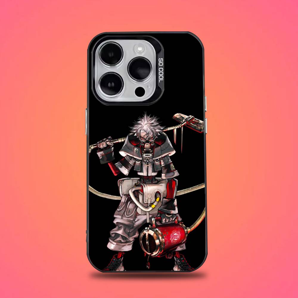 Custodia per Telefono Anime G-Gachiakuta Per iPhone 16,15,14,13,12,11,Pro,Max,Plus,Mini,XS,SE Anti Caduta Nero Opaco Bumper Rigido