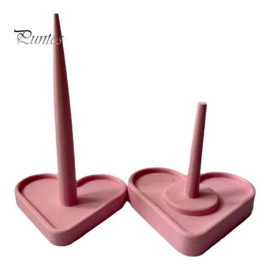 Rotierender Garnhalter in Herzform, 3D-gedruckt, herzförmiger Sockel, Spender für Strickgarnknäuel, Ständer, Aufbewahrungs-Organizer, Häkelzubehör