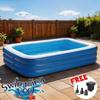 Baby Swimming Pool Inflatable Secure Design Kids Splash Pad Air Pump Included