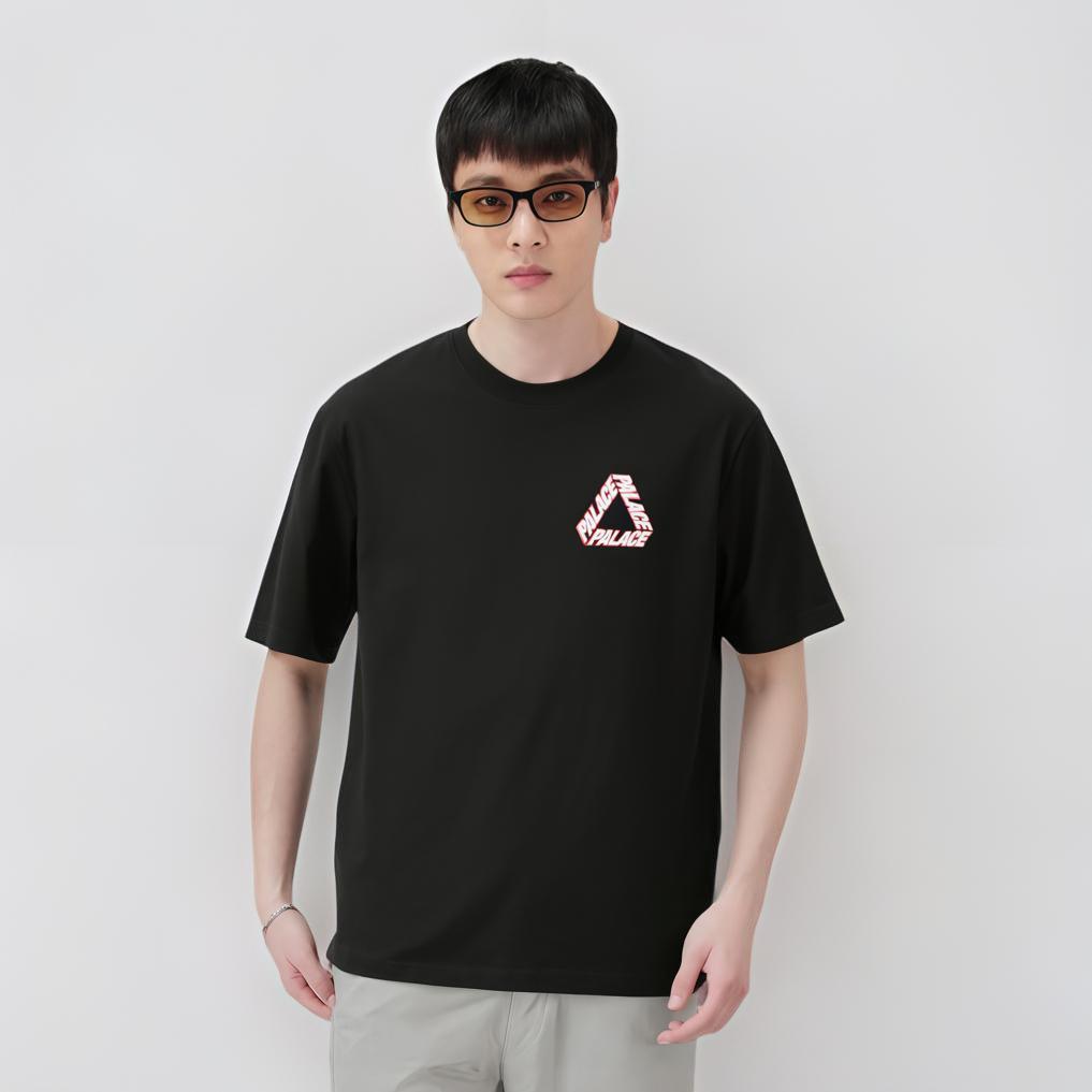 Palace P-3 Outline T-Shirt Black Unisex Tops P26TS199