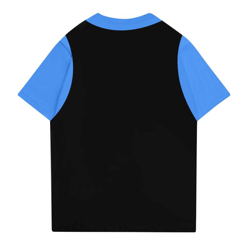 Fashionable Aldult Round Neck Short Sleeve Work Clothes Printed Tops For Summer Tops