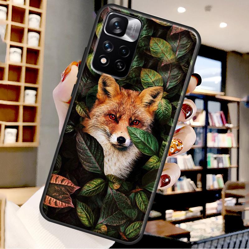 Cute Animal Fox Case For Xiaomi Redmi Note 12 11 10 9 8 Pro Note 12S 11S 10S 9S Cover For Redmi 9 10 12 C