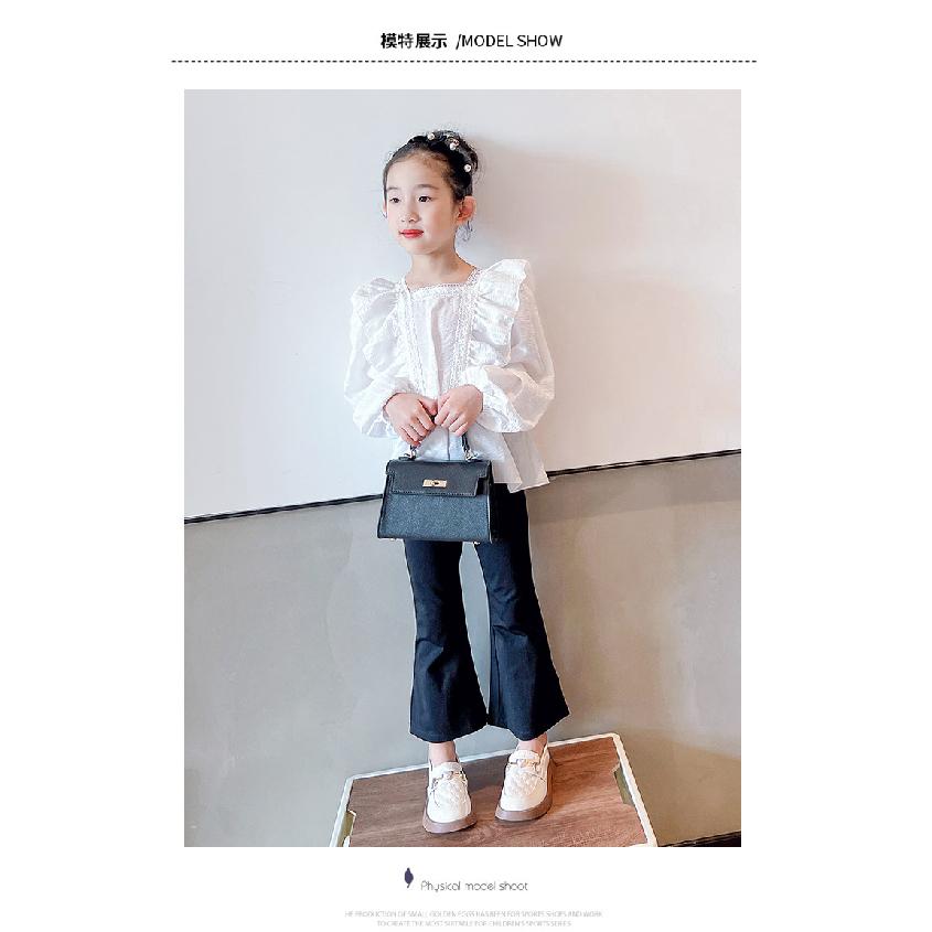 Girls' small leather shoes2026Spring and Autumn Little Girls' Soft Sole Shoes, Children's Non-Slip Black Retro Performance Shoes for Young Children