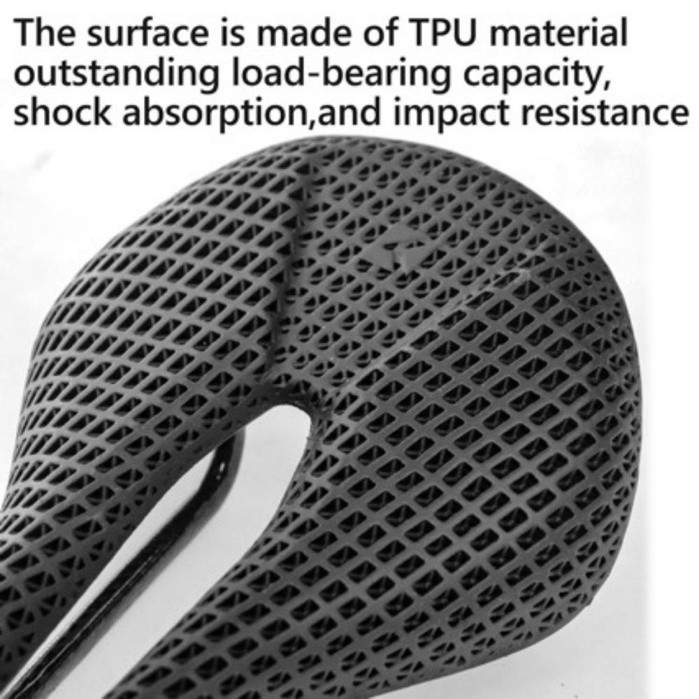 Ultra-light 3D Printed Seat Cushion Road Bike Mountain Bike Seat Cycling Racing Car Saddle Short Nose Hollow