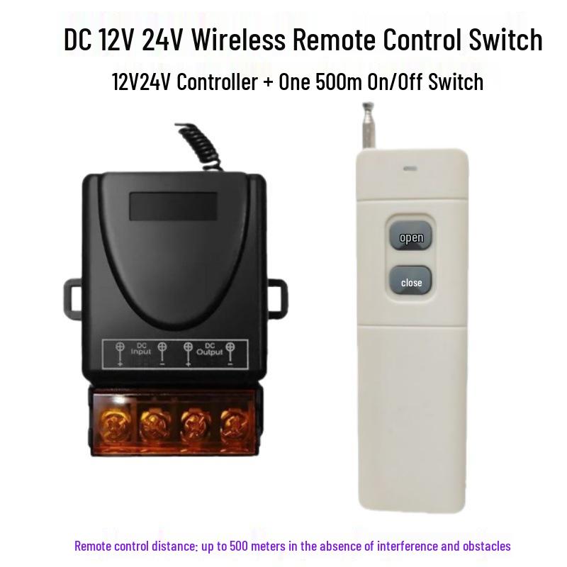 Multi-Voltage Wireless Remote Control Switch for Water Pumps and Electric Vehicle Lighting