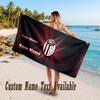 Bologna FC Design Beach Towel Custom Text Large Towel for Beach Vacation