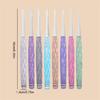 8Pcs 2.5mm-6.0mm Ergonomic Crochet Hook Set Crochet Needle for Beginner Hobbyist Knitting Sweater Scarf Socks Hat Bag