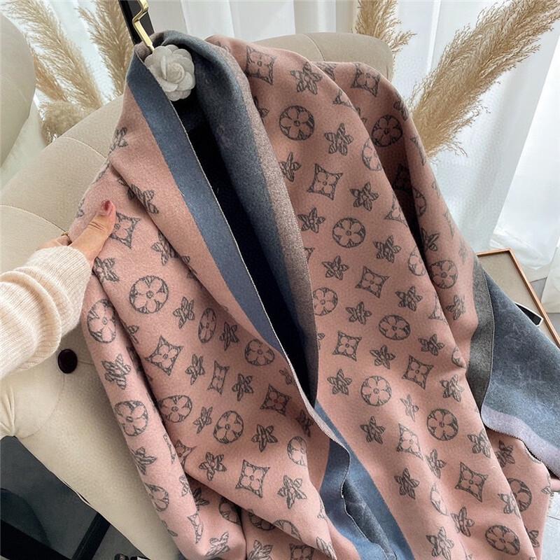 Women s Autumn Winter Imitation Cashmere Jacquard Shawl