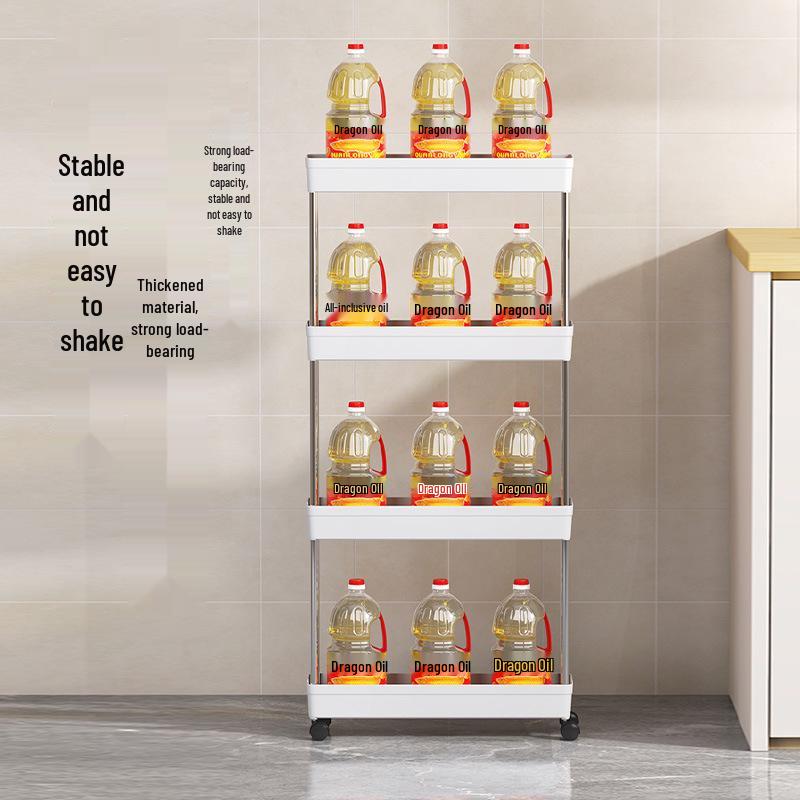 Multi-Layer Floor-Standing Trolley: Kitchen, Living Room, Bath Storage Rack