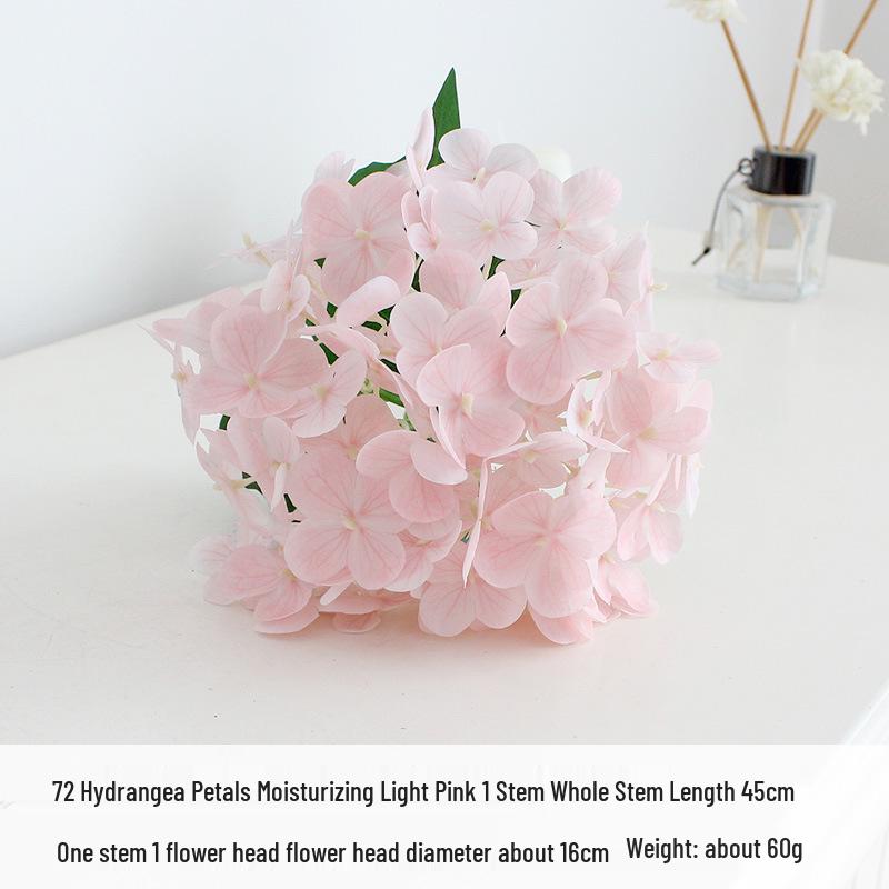 72 Blütenblätter Hortensie 3D-gedruckte künstliche Blume - Hydrierende Haptik Kunstblume für Hochzeitsdekorationen.
