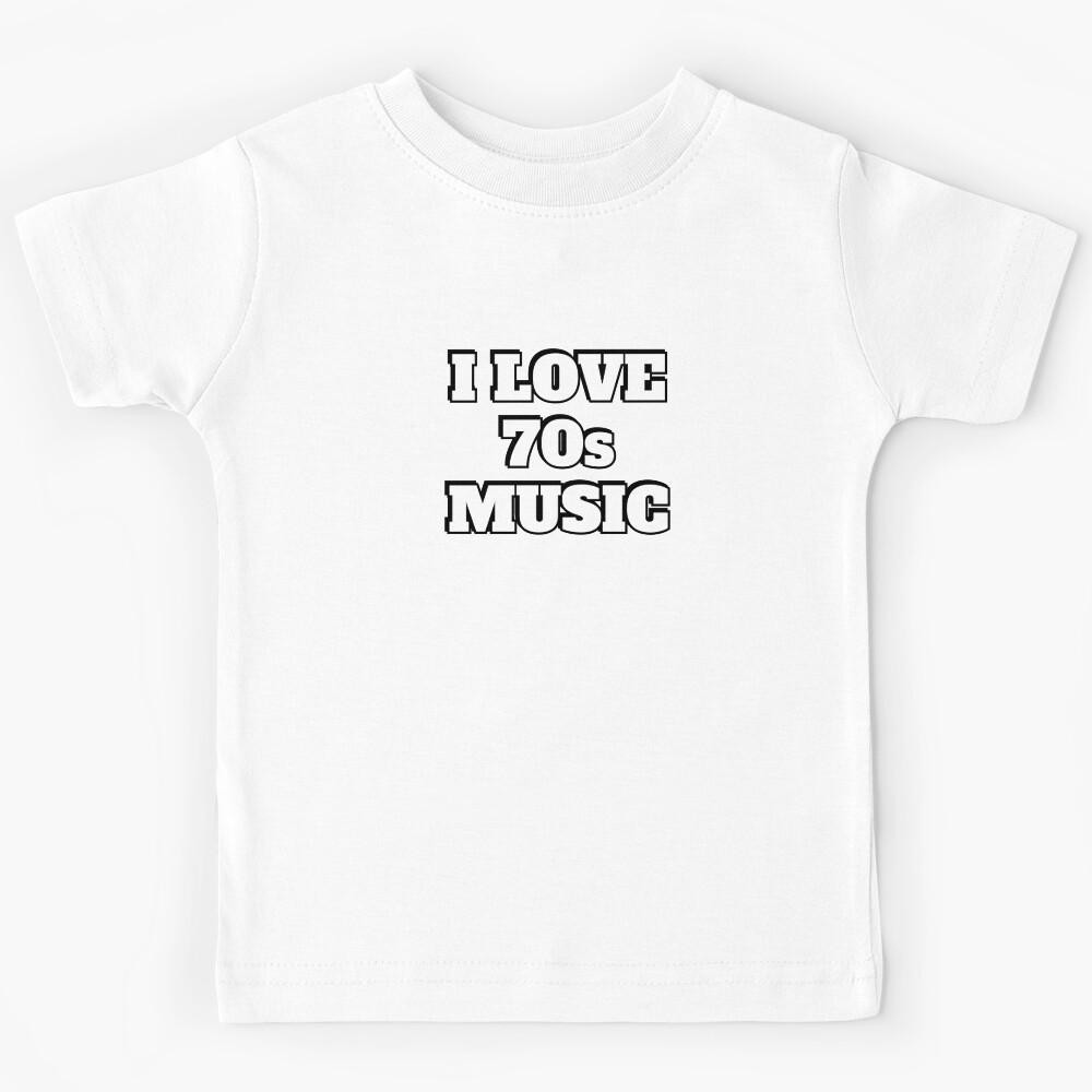 I love 70s music purple retro nostalgia Kids T-Shirt 150