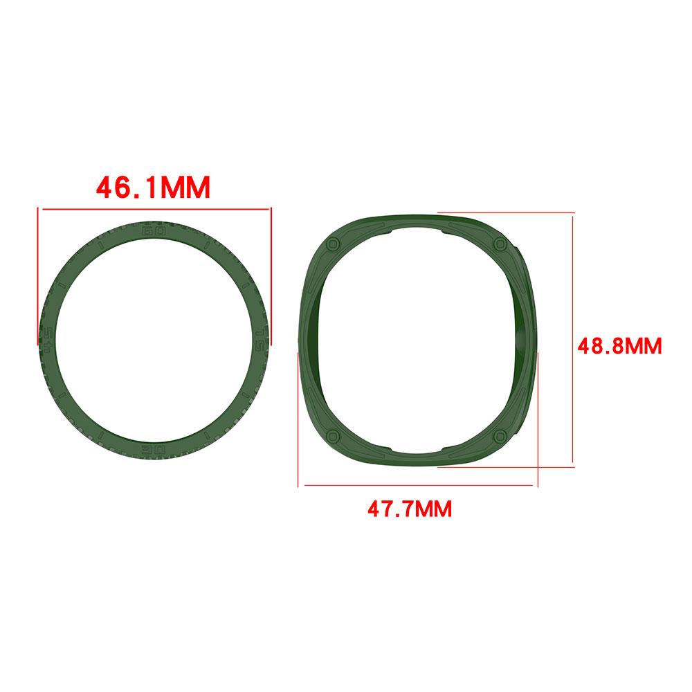 Protective Case + Scale Ring Bezel For Samsung Galaxy Watch8 Classic 46mm Silicone SmartWatch Shockproof Protector Shell 7