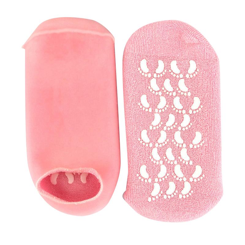 1Pair Multi Colored Essential Oil Moisturizing Socks Gloves For Dry Cracked Feet Nourishing Skin Lubricating Foot Care Massage