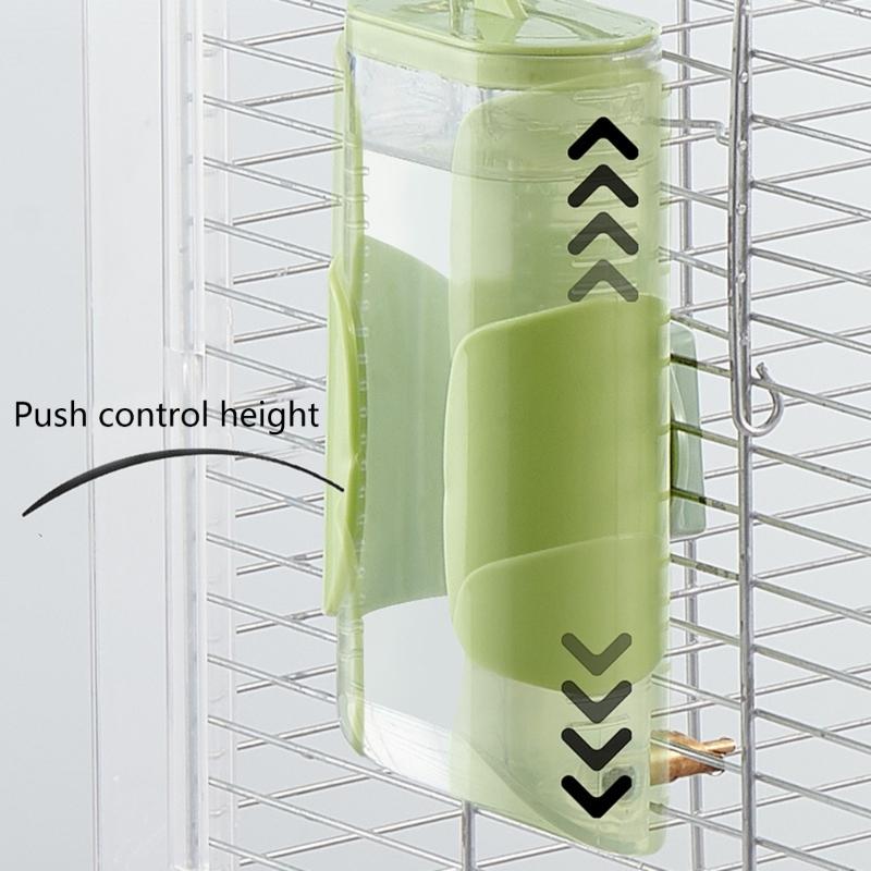 300ml Water Feeder Bottle Hangings Pin Type Water Dispenser Drinker Parrot Small Pet Drinking Pin Type Designed Fountain