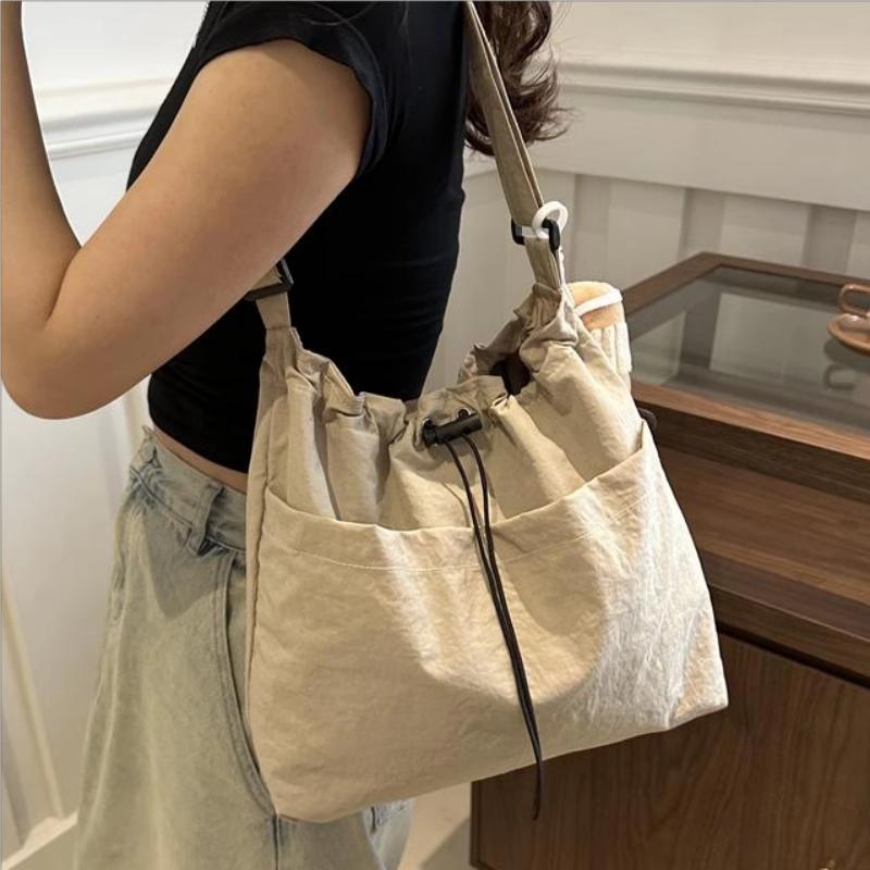 Large Capacity Tote Bag for Women Casual Versatile Shoulder Crossbody Bag Office Worker Commuter Canvas Bag