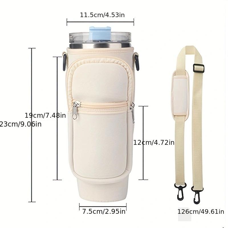 IJs Moedig Bekerhoes, inclusief twee opbergzakjes (kan mobiele telefoons en diverse spullen bevatten) geschikt voor 30oz en 40oz bekers