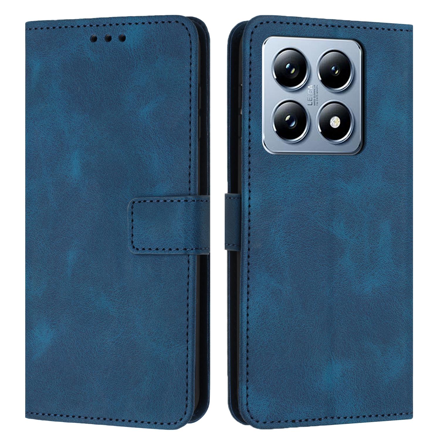 

Для Xiaomi 14T Кожаный чехол Однотонный кошелек Защитный чехол для телефона A