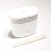 Pearl Metal Home Label Stainless Steel Slim Lunch Jar 680 with Bag, White, HB-5445