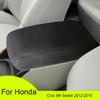 Original Car Armrest Box Cover For Honda Civic 9th Sedan 2012-2015 Artificial Leather Auto Armrest Cover Trim Center Console